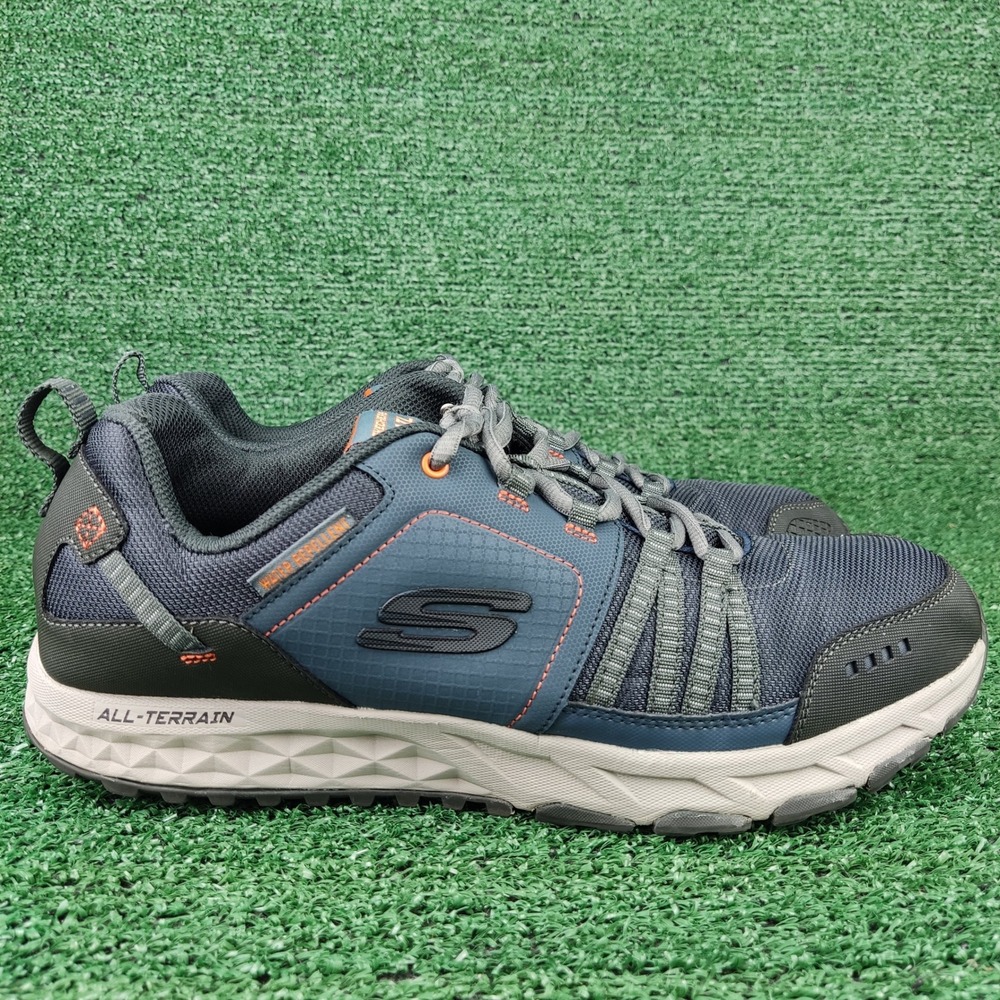 Skechers Sneakers Mens 12 Blue Trail All-Terrain Water Repellent‎ 56255SA Shoe